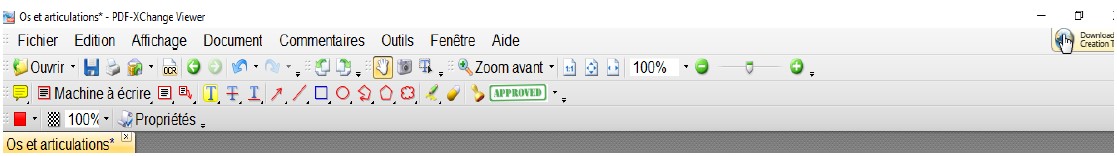 ruban de pdf Xchange viewer