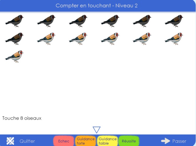 des oiseaux à dénombrer